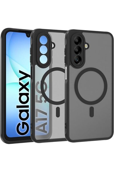 GENERAL غطاء هاتف لـ Galaxy A17 5G: حماية مغناطيسية غير لامعة شبه شفافة بدرجة...