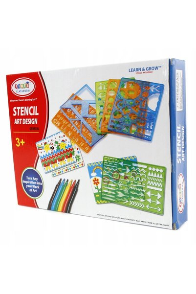 Midex SET DE PLASTICE PENTRU DESENAT MODELE + CREIOANE COLORATE