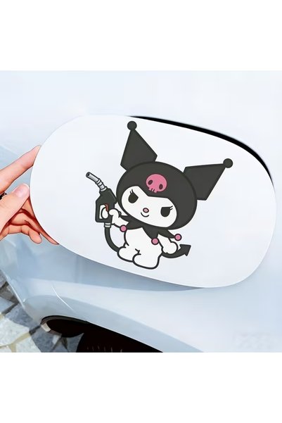 ÖZGÜL REKLAM Kuromi Benzin Depo Kapağı Sticker / Kuromi Sticker / Araç Sticke...