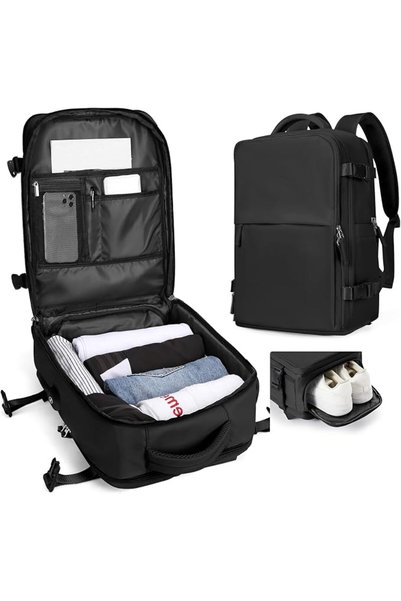 SZLX Vacuum Backpack with Pump Carry On Luggage Airline Approved Women Men