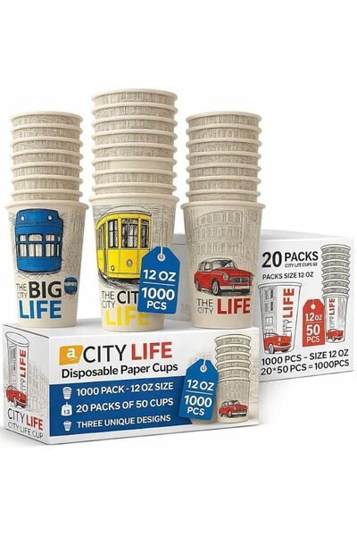 SMARTFIRE LINA STAR Premium Paper Cups | Stylish Urban Collection | Hot & Col...
