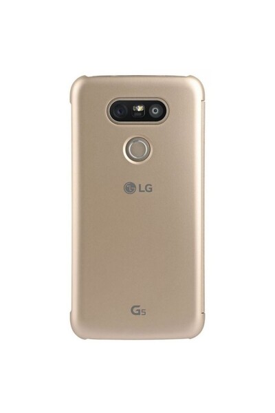 LG G5 (H850) - Husa tip "Quick Window View" - Auriu