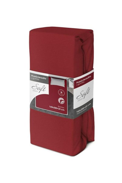 Faro Cearceaf de pat Faro, 100% bumbac, rosu, 160x200cm