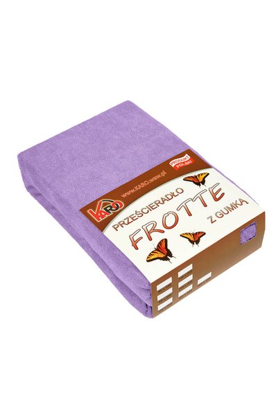 Karo Cearsaf frotte cu elastic 120x200 violet 200g/m²
