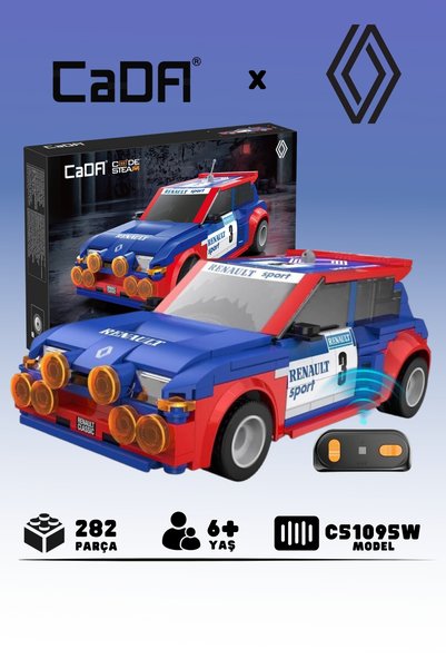 cada Renault 5 Maxi Turbo Lisanslı Yarış Arabası 282 Parça Bloklu 1:20 Ölçek ...