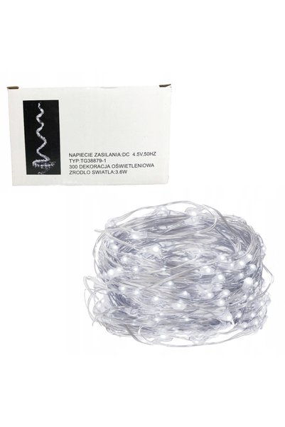 Martom Luminițe pentru bradul de Crăciun – șir de 300 LED-uri, alb rece, tip ...