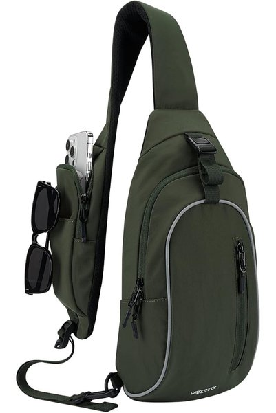 WATERFLY Crossbody Sling Backpack Sling Bag: Hiking Travel Crossbody Bag for ...