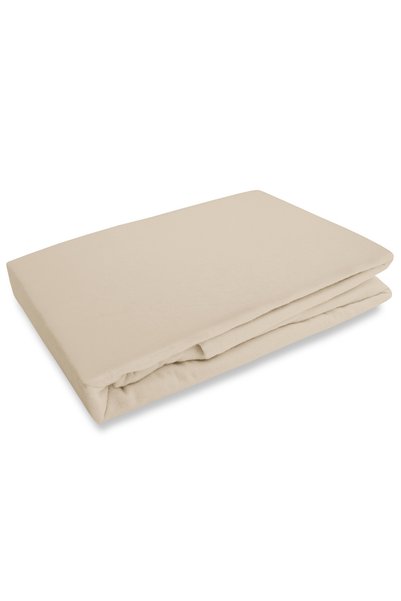 Darymex Cearsaf din flanela cu banda elastica 160x200 bej deschis