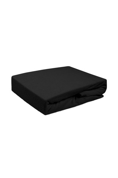 Darymex Cearceaf din frotir cu elastic Darymex, 180x200 cm, Negru