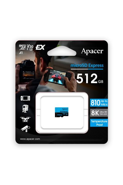 Apacer 512Gb Microsd Express Memory Card (Ap512Gmcexg3X17-Ra)