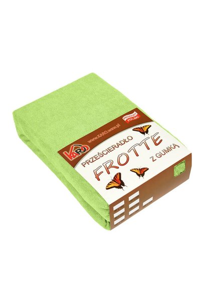 Karo Cearsaf frotte cu elastic 140x200 lime 200g/m2