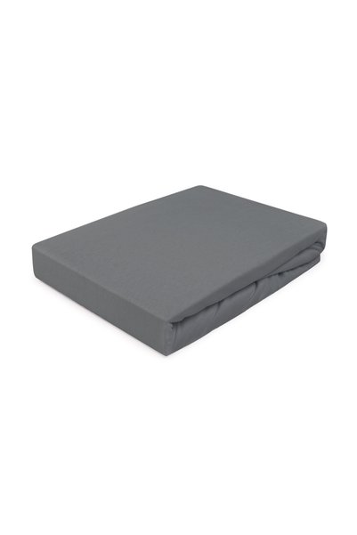 Darymex Cearceaf din jerseu cu elastic Darymex, 160x200 cm, 130g/m2, Gri