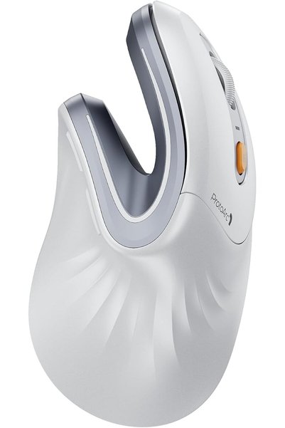 ProtoArc EM11 NL Wireless Ergonomic Vertical Mouse, Rechargeable, Black