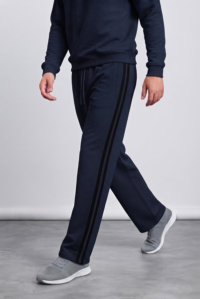 Fulla Moda Pantalone sa prugastim vezanjem u struku, džepovima i patentnim za...