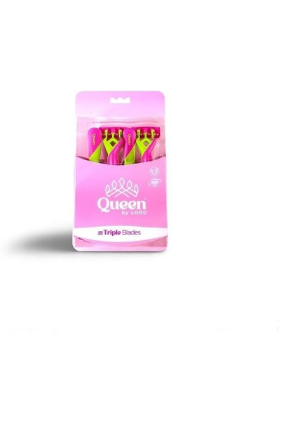 QUEENROSE Queen by Lord Disposable Triple Blade Razors 8-Pieces Set