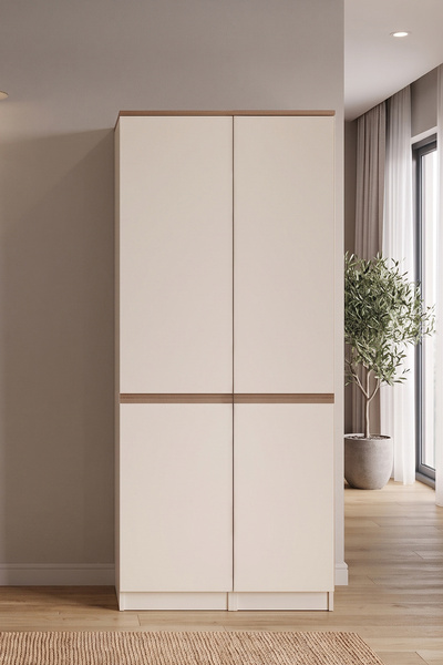 Eymense Rino MDF Kapaklı %100 MDF İkili Portmanto