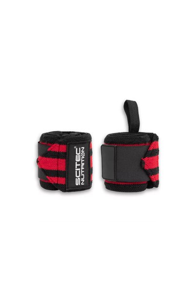 Scitec Wrist Wraps with Velcro - Bandaje pentru Încheietură, Black