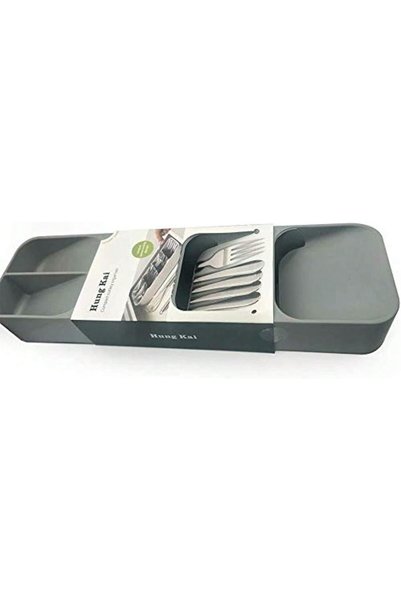Generic Plastic Drawer Cutlery Organizer Tray Kitchen Storage Holder Rack For...
