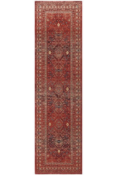 Cool Halı Anka Kırmızı Koridor Halı Yolluk Bohem Vintage Otantik Kolay Temizl...