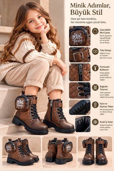 Verlas Waterproof Outlet Children's Boots with Bag