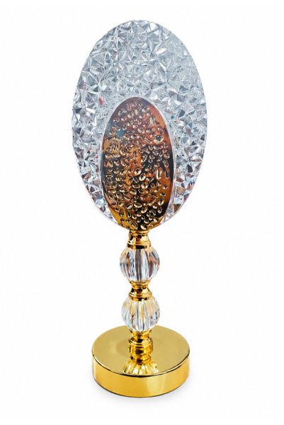 Amir Lampă decorativă, model premium cu cristale, design oval, reîncărcabilă,...