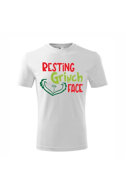 Malfini Tricou personalizat, Grinch # 22, Bumbac 100%, Alb, Barbat, Marime M