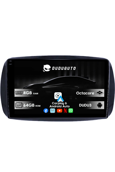 Universal Ειδικό σύστημα πλοήγησης για Smart Fortwo (μετά το 2014), DUDU3, 4G...