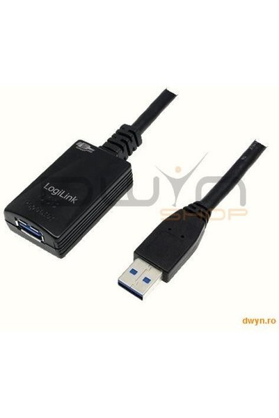 LogiLink USB 3.0 повторителен кабел, мъжки/женски, 5м, 'UA0127'