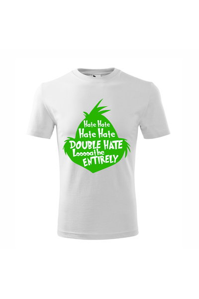 Malfini Tricou personalizat, Grinch # 148, Bumbac 100%, Alb, Barbat, Marime M
