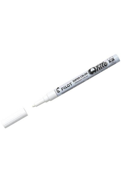 Pilot Μαρκαδόρος Μόνιμος Λεπτός Λευκός SC-W-F