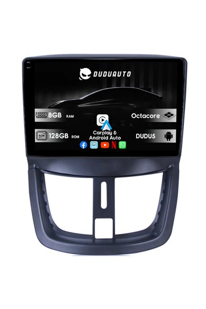 DUDU Ειδικό Σύστημα Πλοήγησης Peugeot 207 2006-2015, DUDU3, 4GB RAM 64GB ROM,...