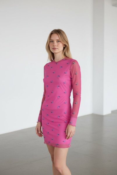 JJXX Rochie Carmine Rose