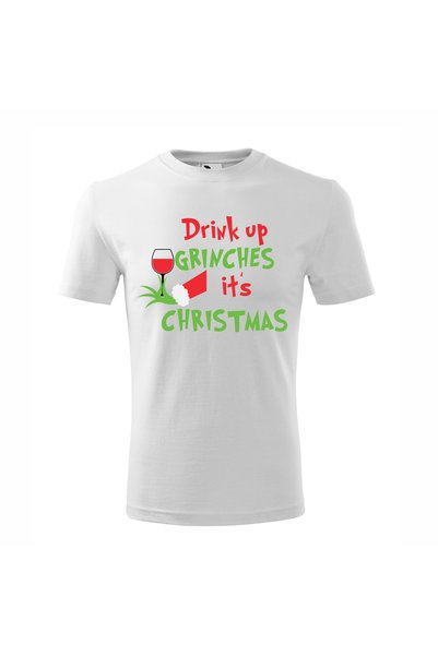 Malfini Tricou personalizat, Grinch # 42, Bumbac 100%, Alb, Barbat, Marimea XL