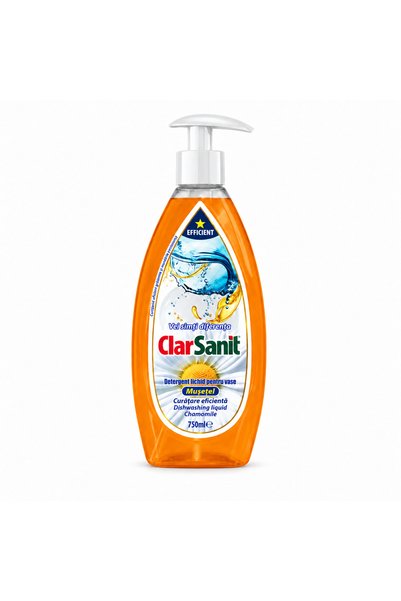 clarsanit Detergent de Vase Chamomile (Mușețel) Efficient 750ml
