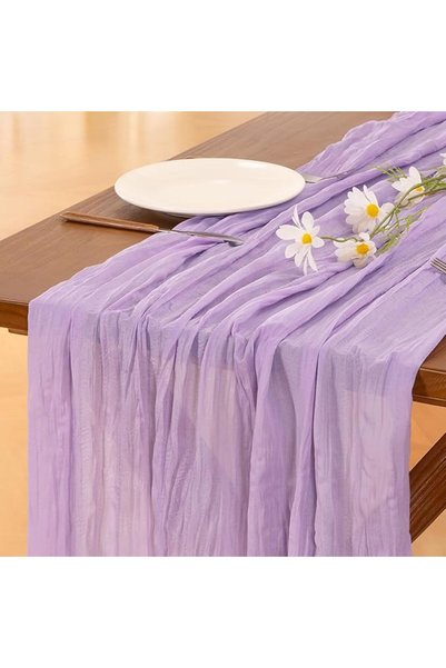 GENERAL Socomi St Patricks Day Olive Green Cheesecloth Table Runner Boho Rust...