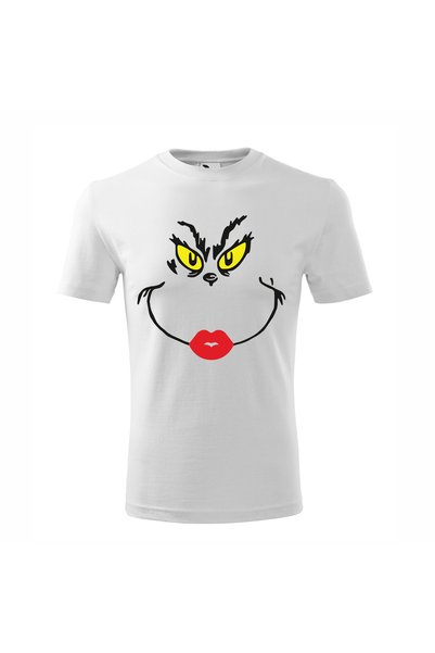Malfini Tricou personalizat, Grinch # 4, Bumbac 100%, Alb, Barbat, Marime 4XL