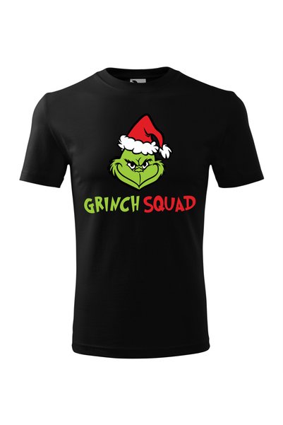 Malfini Tricou personalizat, "Grinch Squad", Negru, Marime M