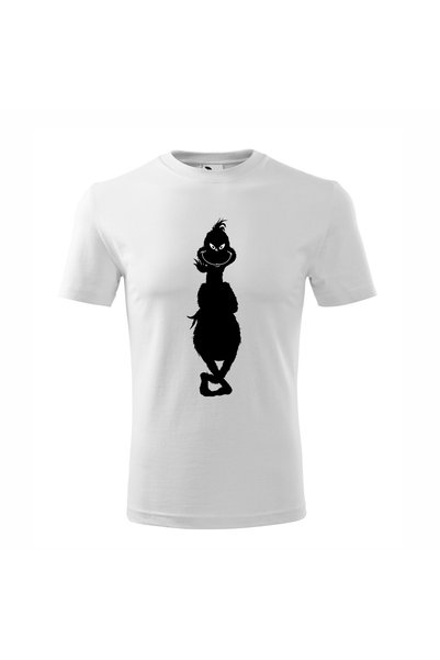 Malfini Tricou personalizat, Grinch # 128, Bumbac 100%, Alb, Barbat, Marime 3XL