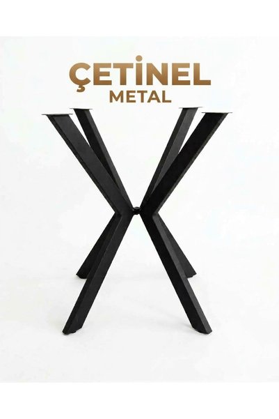 ÇETİNEL METAL Ahtapot Masa Ayağı Metal Masa Ayağı Siyaj
