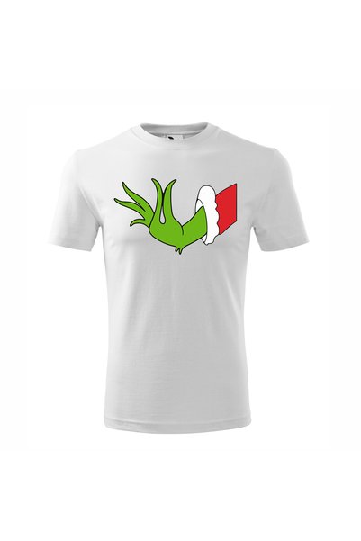 Malfini Tricou personalizat, Grinch # 146, Bumbac 100%, Alb, Barbat, Marime 2XL
