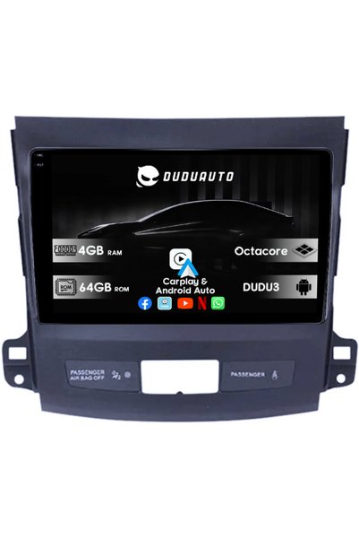 DUDU Ειδικό σύστημα πλοήγησης για Mitsubishi Outlander 2005-2011, DUDU3, 4GB ...