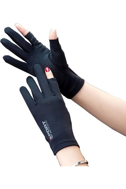 Longwu Women Sun Protection Gloves UV Protection Middle Figner Touchscreen Su...