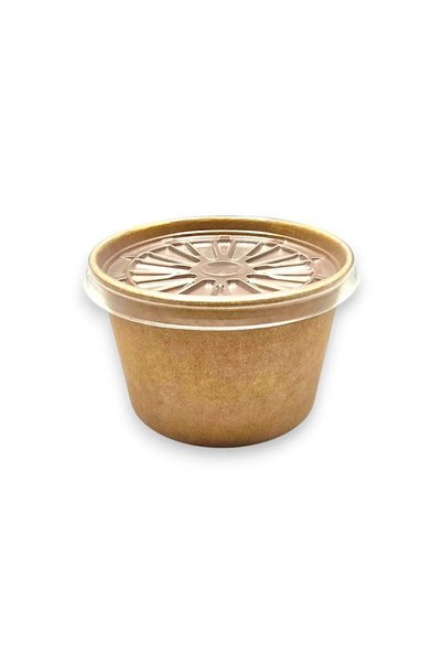 OEM Bol Supă Carton - 25 BUC – BOL SUPA CARTON ORIGINAL KRAFT + CAPAC 16 OZ 2...