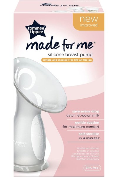 tommee tippee Silicone Manual Breast Pump and Let Down Catcher to Express, Re...