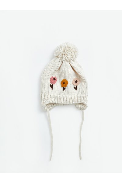 LC Waikiki Esvab • Modern & Stylish Baby Girl Beanie with Pompom Detail