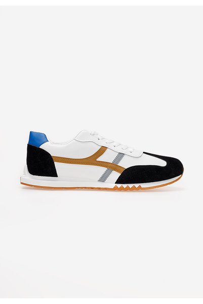 B T Shoes Pantofi sport barbati albi Cervello