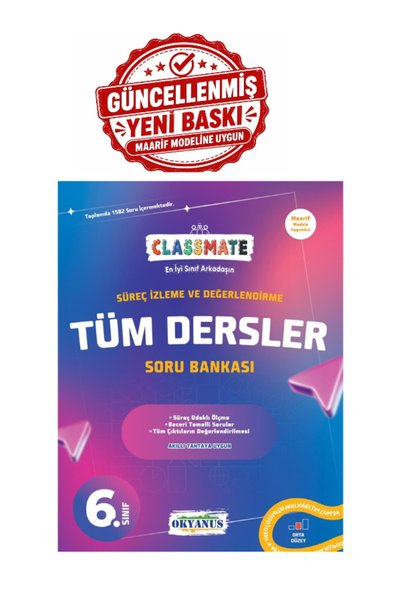 Okyanus Yayıncılık Okyanus Yayınları 6. Sınıf Classmate Süreç Odaklı Tüm Dersler Soru Bankası 2027 Yeni Baskı