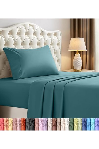 Utopia Bedding طقم ملاءات سرير توأم - 3 قطع - من الألياف الدقيقة المصقولة - م...