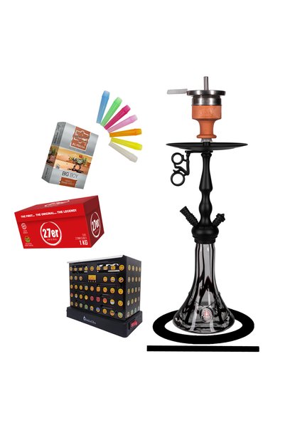 AMY DELUXE SET NARGHILEA LADY ON FIRE COMPLET - NEGRU