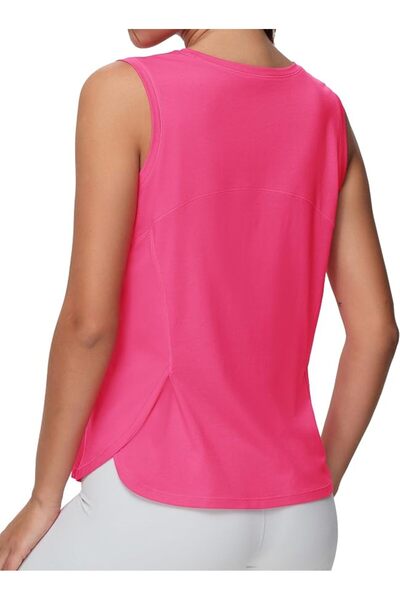THE GYM PEOPLE Women's Workout Tank Tops Side Slits Loose Yoga Shirts